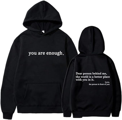 Alex | Unisex Hoodie Slogan Print Kangaroo Pocket 0