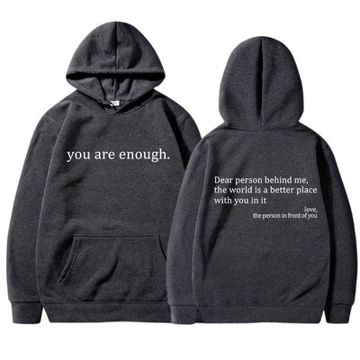 Alex | Unisex Hoodie Slogan Print Kangaroo Pocket 5