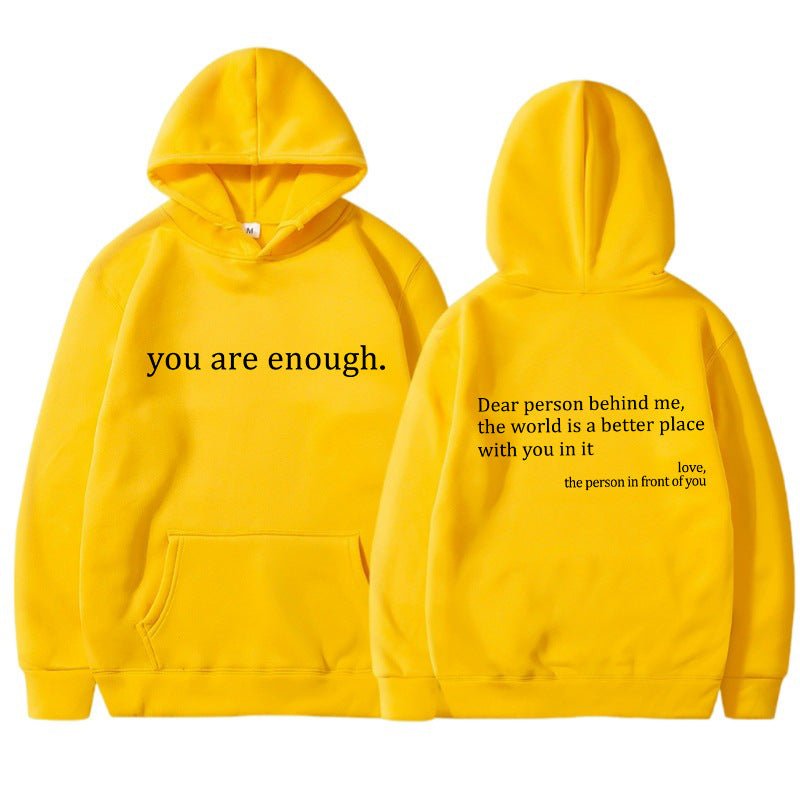 Alex | Unisex Hoodie Slogan Print Kangaroo Pocket 6