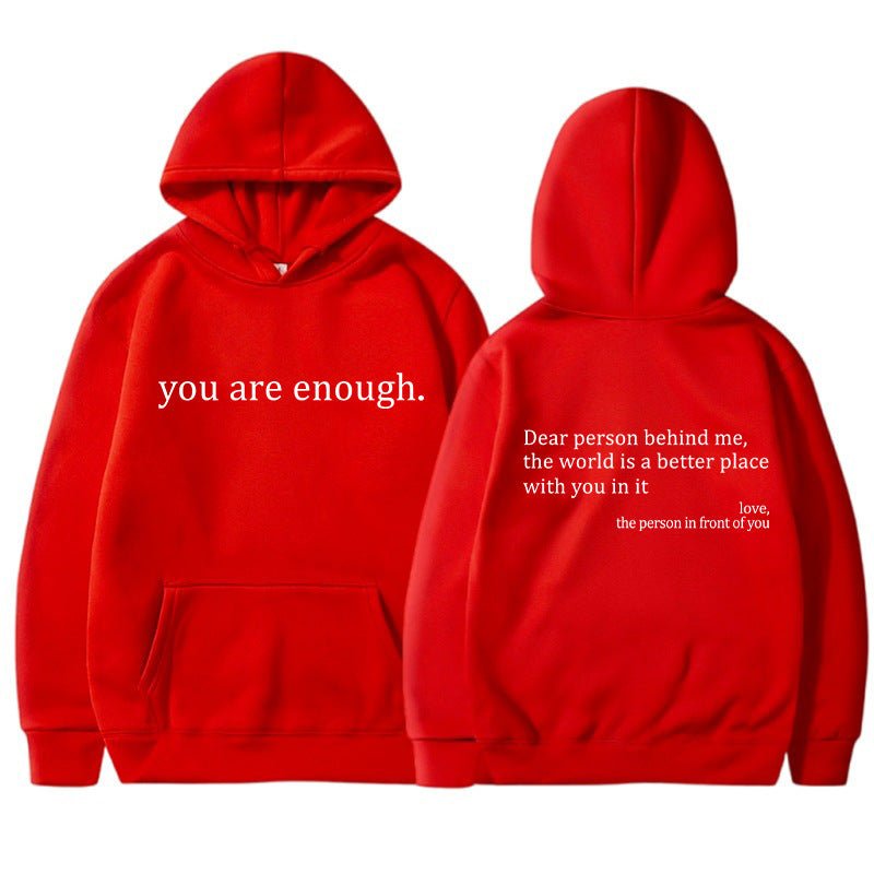 Alex | Unisex Hoodie Slogan Print Kangaroo Pocket 8