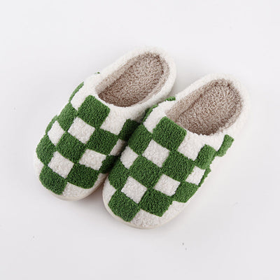 Alex | Unisex Indoor Slippers Checkerboard Pattern 0