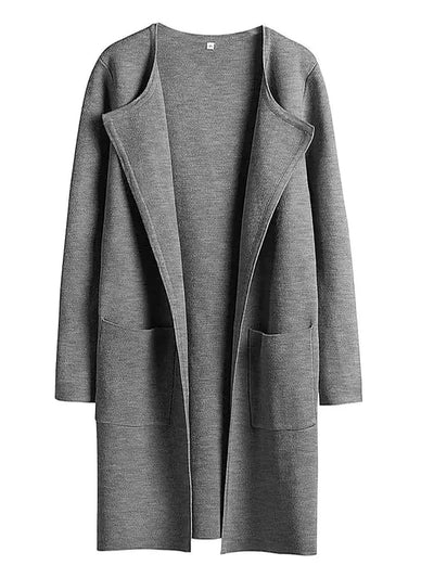 Arabella | Women's Belted Wool-Blend Long Cardigan 11