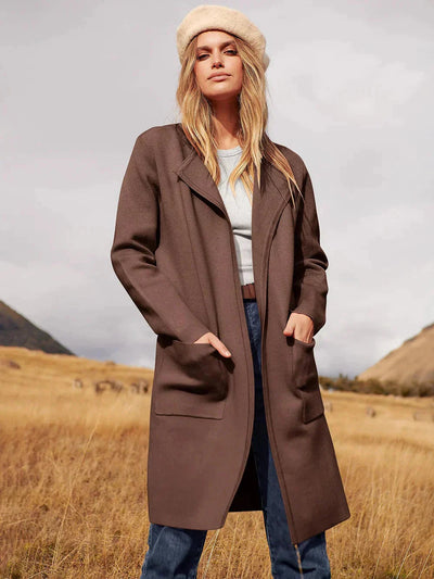 Arabella | Women's Belted Wool-Blend Long Cardigan 1