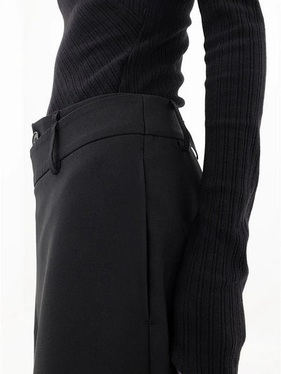 Ariana | Women's Baggy Trousers With Asymmetrical Waist Design 4