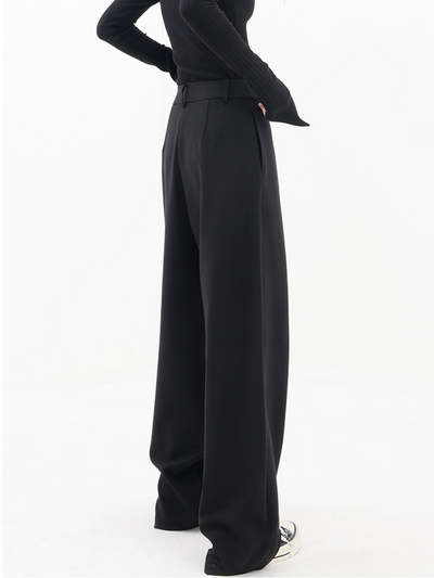 Ariana | Women's Baggy Trousers With Asymmetrical Waist Design 5