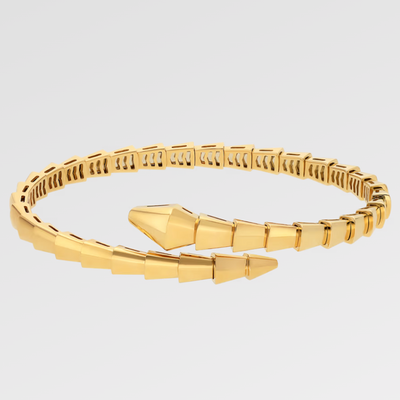 Ava | Viper Bracelet with Adjustable Fit in Silver and Gold 2
