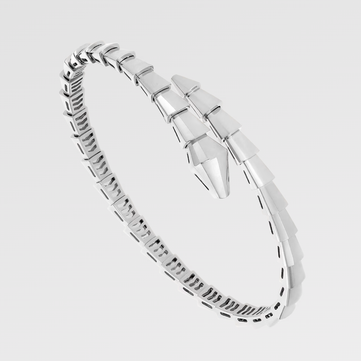 Ava | Viper Bracelet with Adjustable Fit in Silver and Gold 4