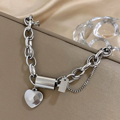 Chunky White Gold Bracelet – Durable and Stylish Accessory with Adjustable Length for Casual and Formal Wear 5