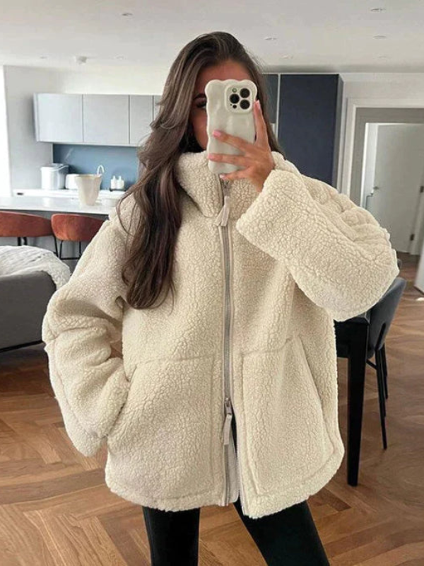 Daphne | Women's Oversized Sherpa Fleece Jacket 0