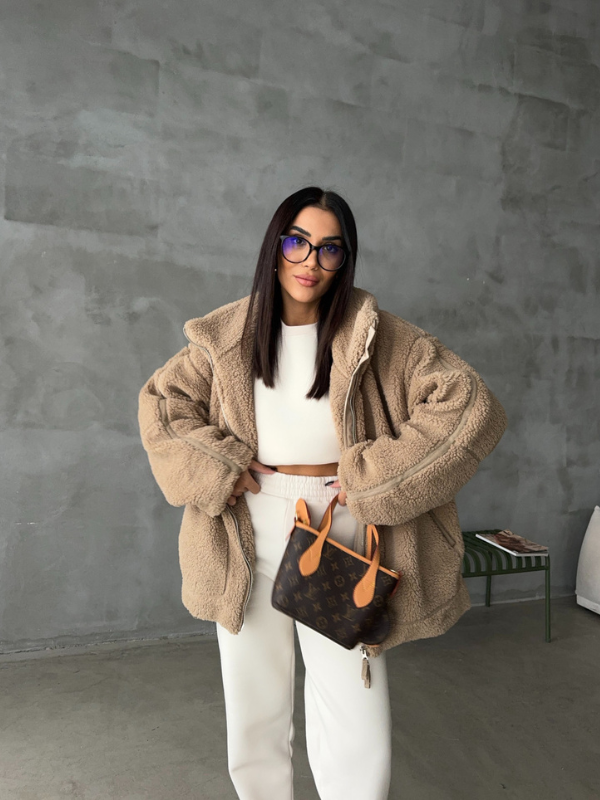 Daphne | Women's Oversized Sherpa Fleece Jacket 2