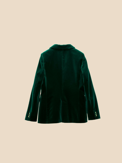 Delilah | Women's Velvet Blazer with Gold-Tone Buttons 2