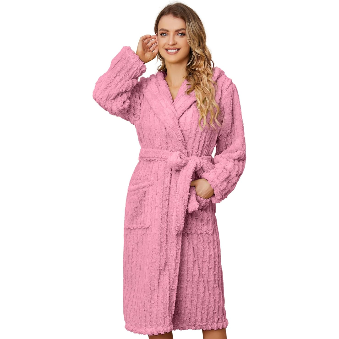 Diana | Women's Bathrobe with Hood and Pockets 0