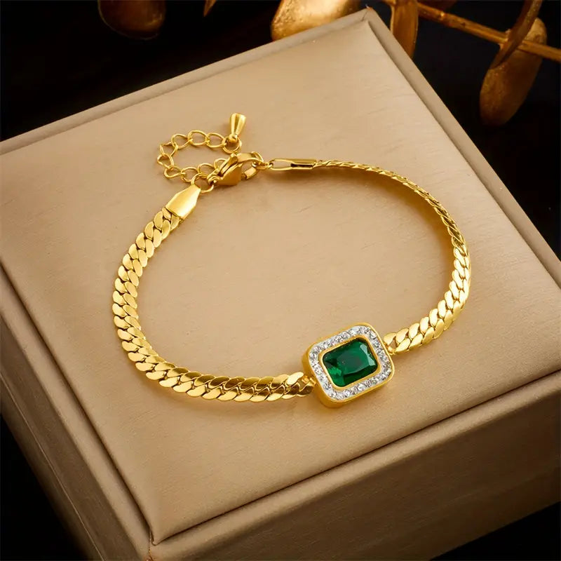 Elegant Gold Bracelet for Women, Adjustable 6.5 to 8 Inches, Lightweight Gold-Plated Alloy, Versatile Modern Design 0