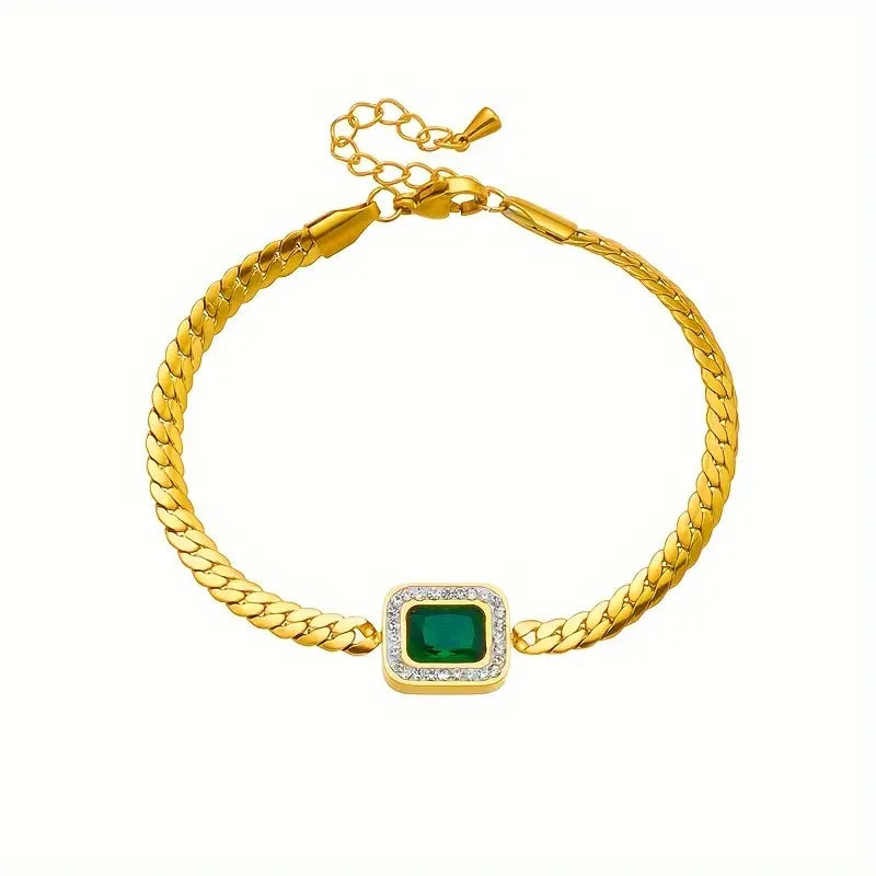 Elegant Gold Bracelet for Women, Adjustable 6.5 to 8 Inches, Lightweight Gold-Plated Alloy, Versatile Modern Design 4