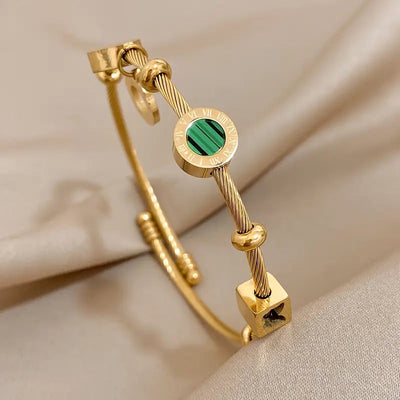 Elegant Gold Bracelet with Intricate Design – Emerence Rousseau Style 3