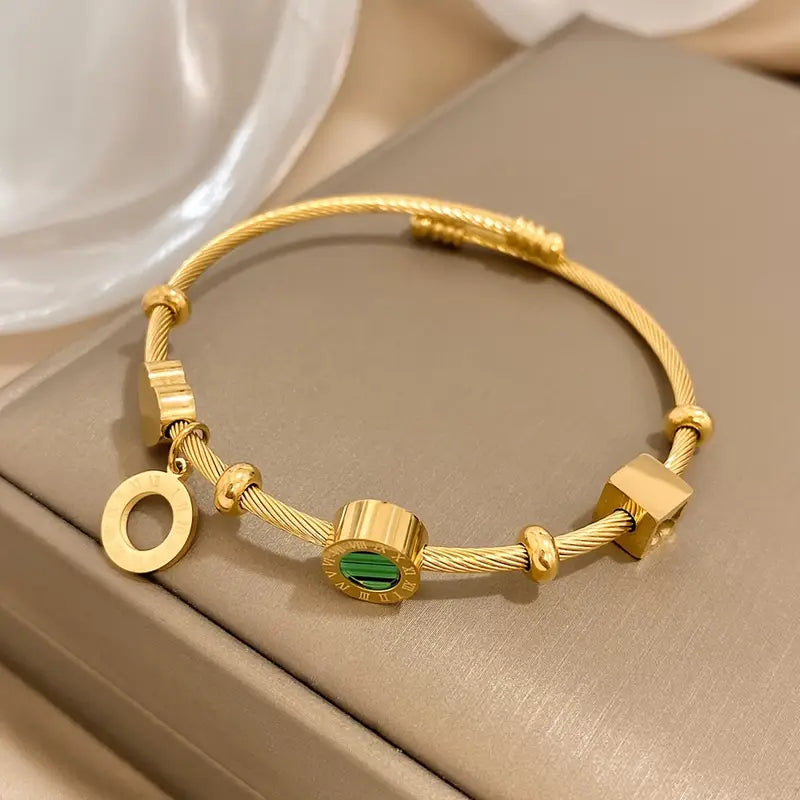 Elegant Gold Bracelet with Intricate Design – Emerence Rousseau Style 5