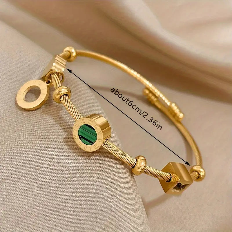 Elegant Gold Bracelet with Intricate Design – Emerence Rousseau Style 6