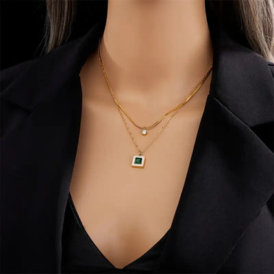 Elegant Gold Necklace with Intricate Design – Tirena Valeure 2