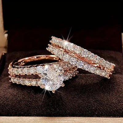 Elegant Gold Ring Set - Timeless Jewelry for Any Occasion, Lightweight Design, Versatile Stacking Options 2