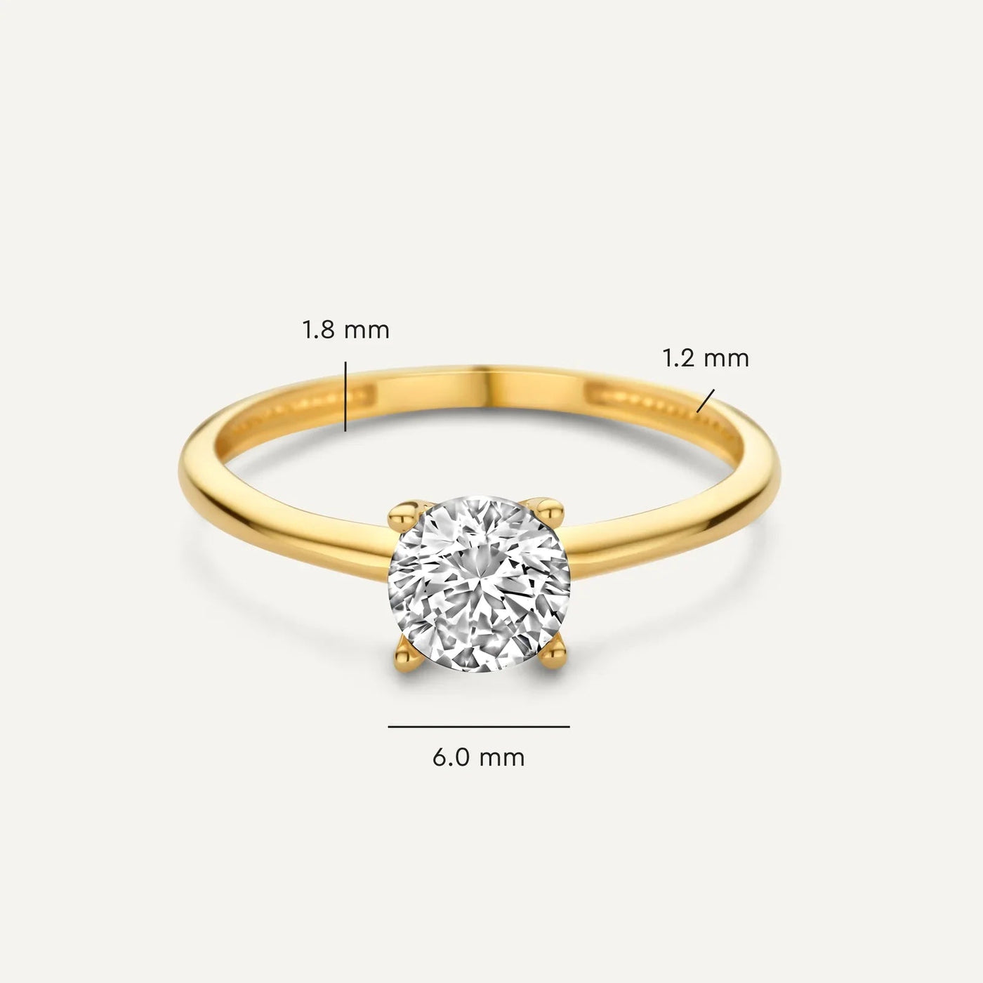 Elegant Gold Ring for Timeless Style – Lightweight Contemporary Design, Perfect for Casual or Formal Occasions 2
