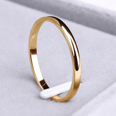 Elegant Gold and Silver Simple Ring – Handcrafted 14K Gold and Sterling Silver Jewelry, 3mm Width, Available in Multiple Sizes 0