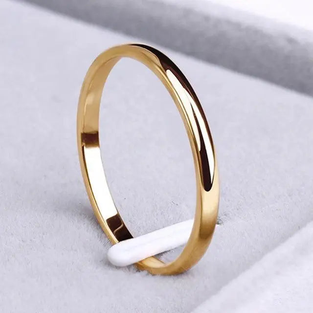 Elegant Gold and Silver Simple Ring – Handcrafted 14K Gold and Sterling Silver Jewelry, 3mm Width, Available in Multiple Sizes 1