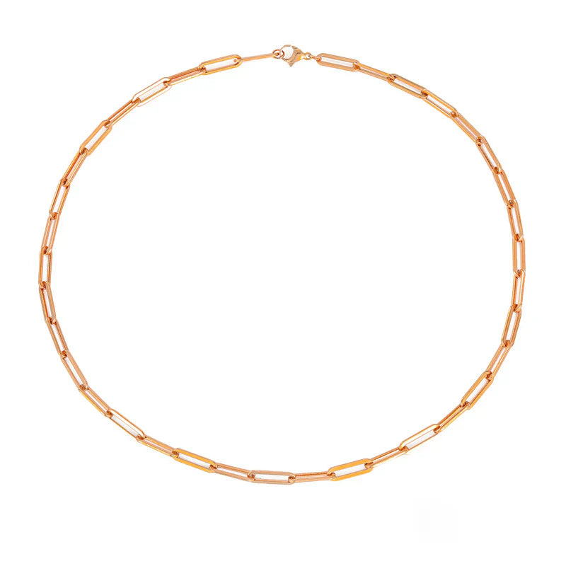 Elegant White Gold Chain Necklace – Adjustable 16-18 Inch Length, Lightweight Classic Design for Everyday or Special Occasions 2