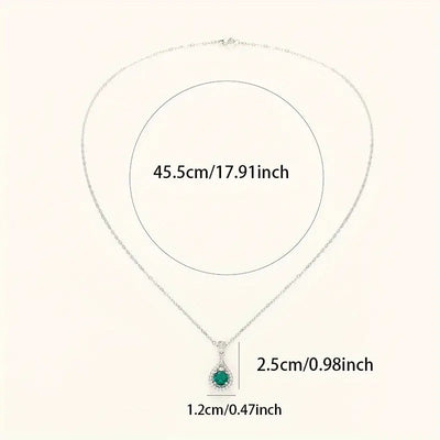 Elegant White Gold Necklace – Timeless Pendant Design, 18-Inch Lobster Clasp, Perfect for Any Occasion 3