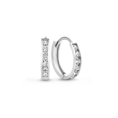 Elegant White Gold Stone Earrings Set for Women – Stylish Jewelry Accessory 5