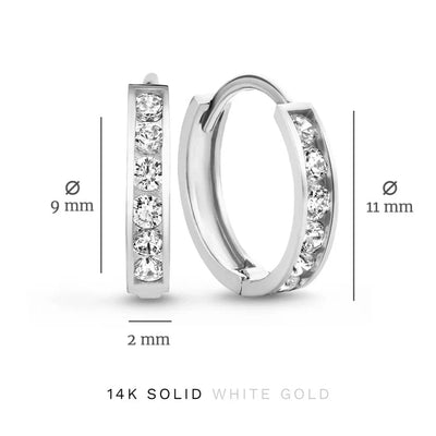 Elegant White Gold Stone Earrings Set for Women – Stylish Jewelry Accessory 7