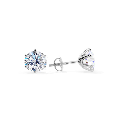 Elegant White Gold Tera Earrings with Timeless Design 0