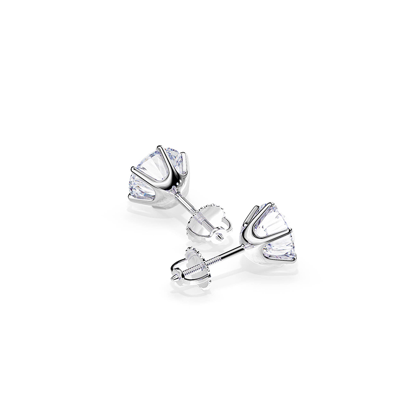 Elegant White Gold Tera Earrings with Timeless Design 4