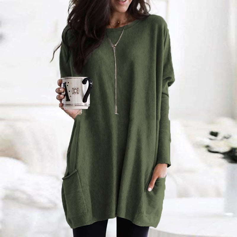Emma | Women's Long Sweater in Soft Fabric Blend 1