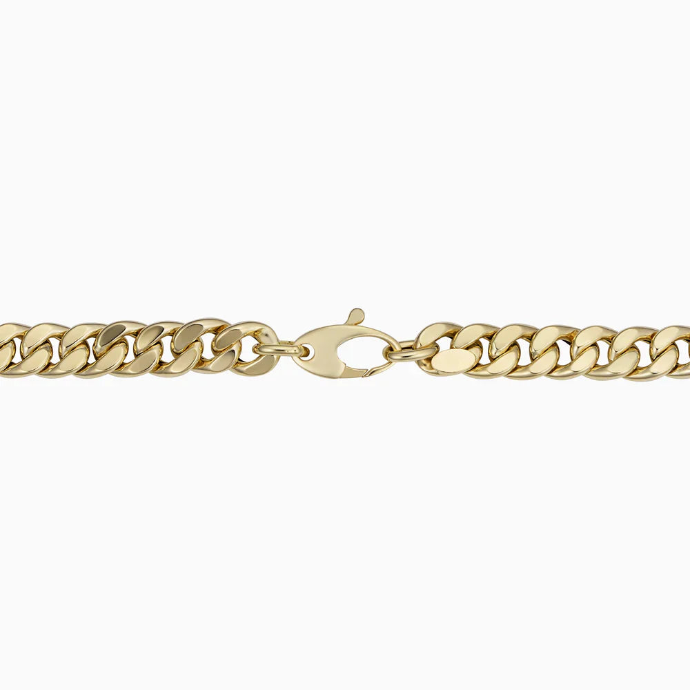 Estate Gold Cuban Bracelet for Women – 14K Solid Gold, Adjustable Length, Classic Design, Secure Lobster Clasp 3