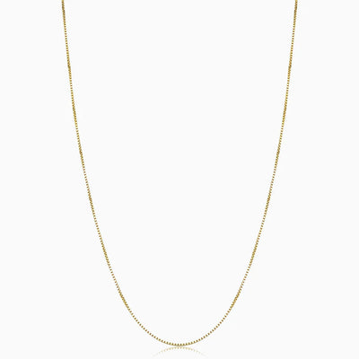 Gold Bodega Box Necklace - Elegant Gold Chain with Adjustable Length for Everyday and Special Occasions 0