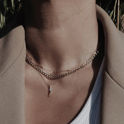 Gold Flat Link Curb Chain Necklace – 18-Inch Stylish Gold Necklace for Timeless Elegance 2