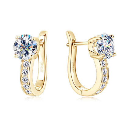 Gold Huggie Earrings, Elegant Channel Design for Everyday Wear, Lightweight and Durable, 12mm Diameter 0