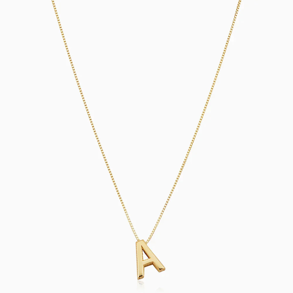Gold Initial Necklace - Personalized Love Letter Pendant, Adjustable Chain, Stylish Gift for Any Occasion 0