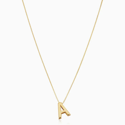 Gold Initial Necklace - Personalized Love Letter Pendant, Adjustable Chain, Stylish Gift for Any Occasion 0