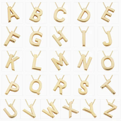 Gold Initial Necklace - Personalized Love Letter Pendant, Adjustable Chain, Stylish Gift for Any Occasion 4
