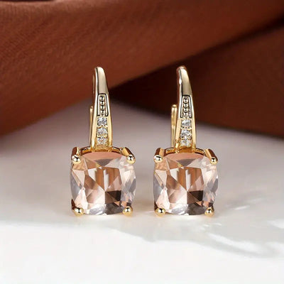 Gold Mystic Stone Hoop Earrings – Elegant and Stylish Accessory 9