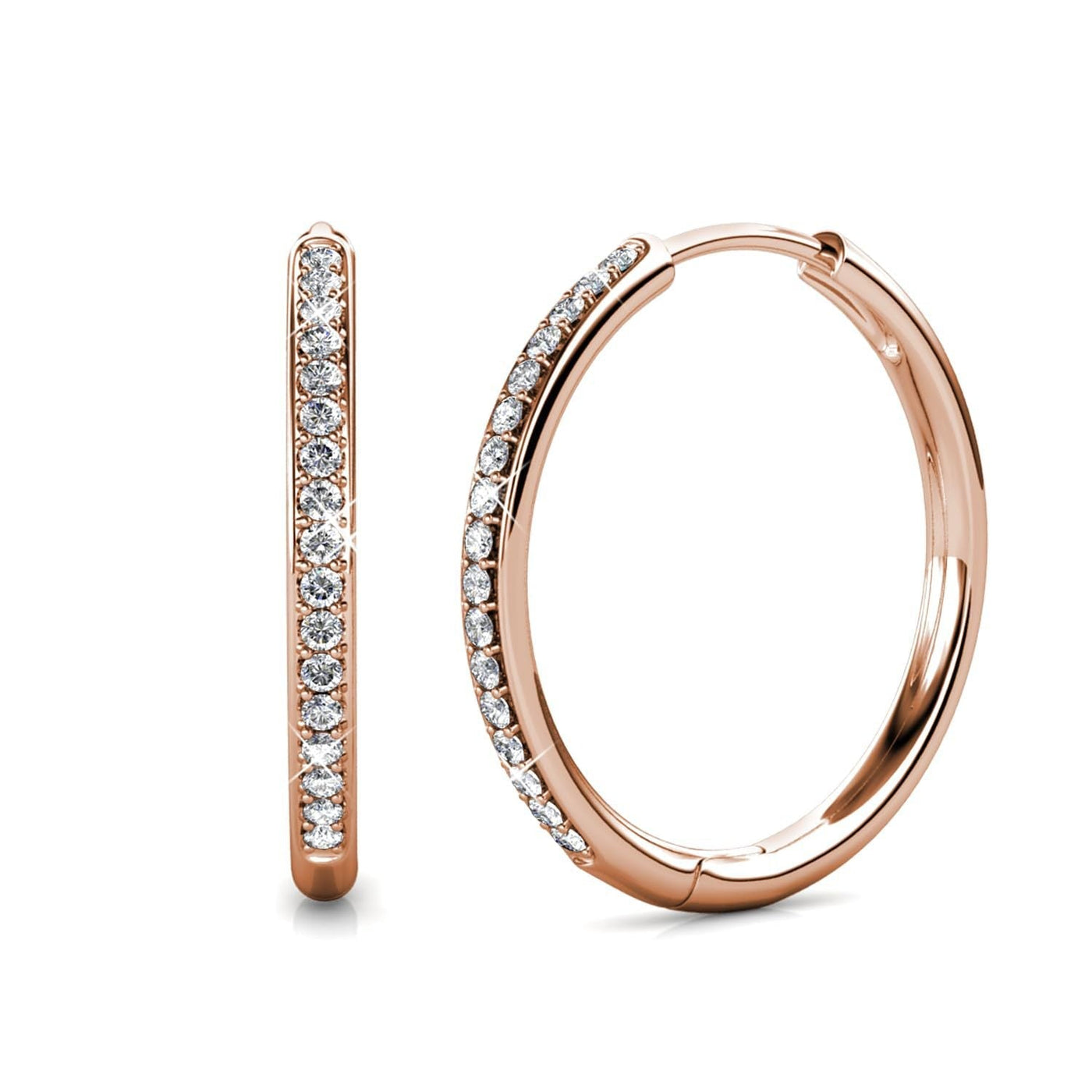 Gold Pave Earrings with Sparkling Design – Elegant Gold-tone Metal Earrings for Everyday and Formal Wear 2
