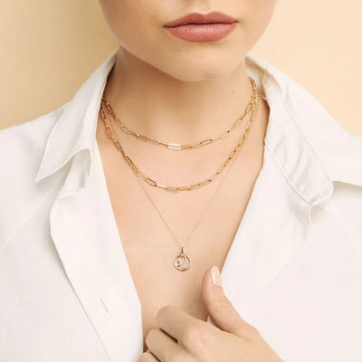 Gold Zodiac Sign Necklace, Adjustable 16-18 Inch Chain, Personalized Astrological Pendant, Lightweight Gold-Plated Jewelry 2