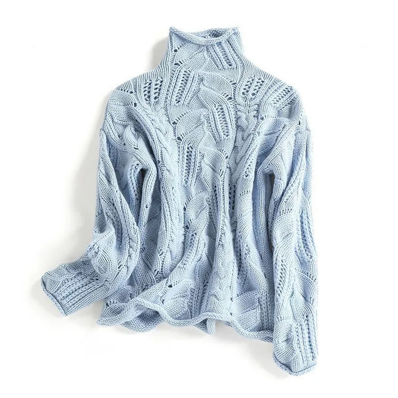 Helena | Turtleneck Sweater Soft Blue 0