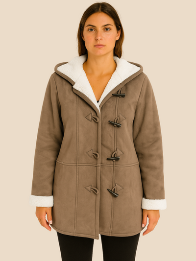 Josie | Women's Hooded Fleece-Lined Winter Coat with Zipper 12