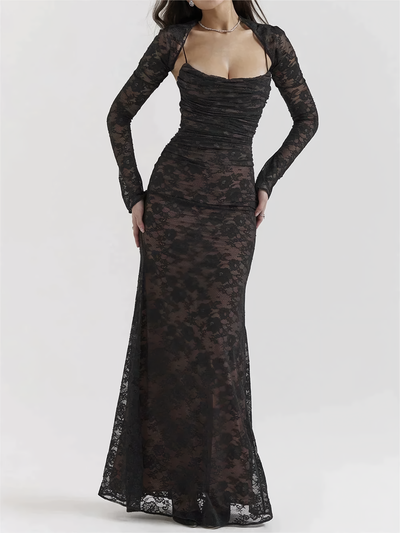 Lena | Maxi Dress With Lace Details 1