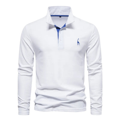 Liam | Long Sleeve Polo Shirt With Buttons 1