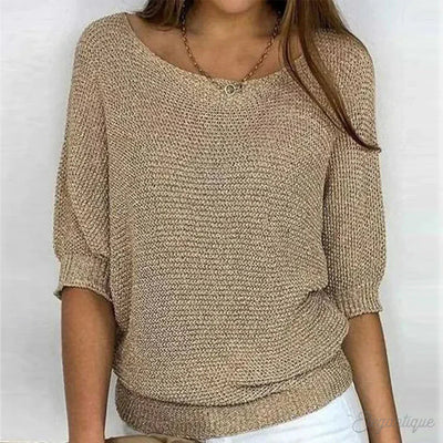 Louisa | Women's Jumper With Elegant Knitted Pattern 0
