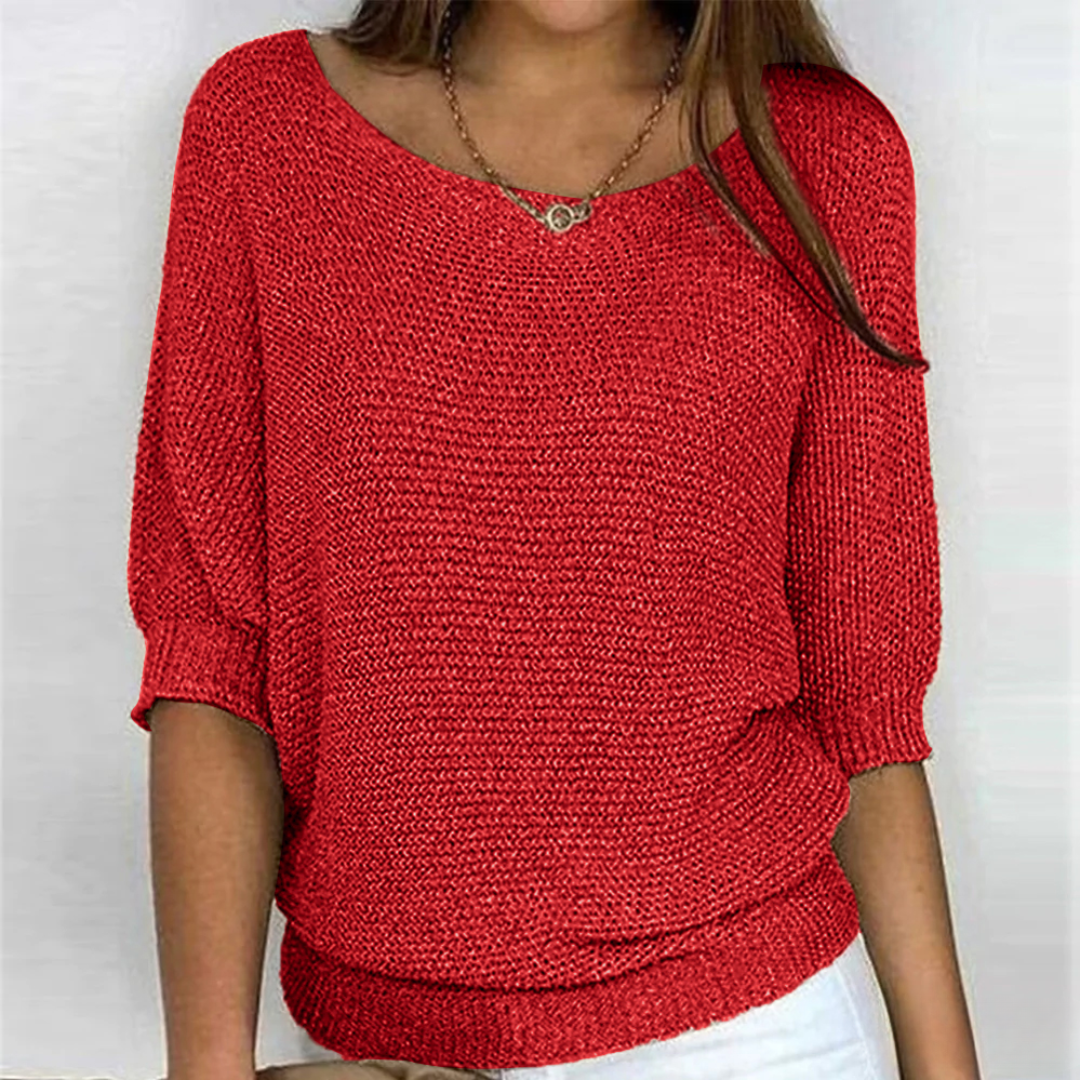 Louisa | Women's Jumper With Elegant Knitted Pattern 1