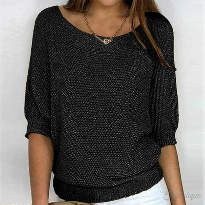 Louisa | Women's Jumper With Elegant Knitted Pattern 2